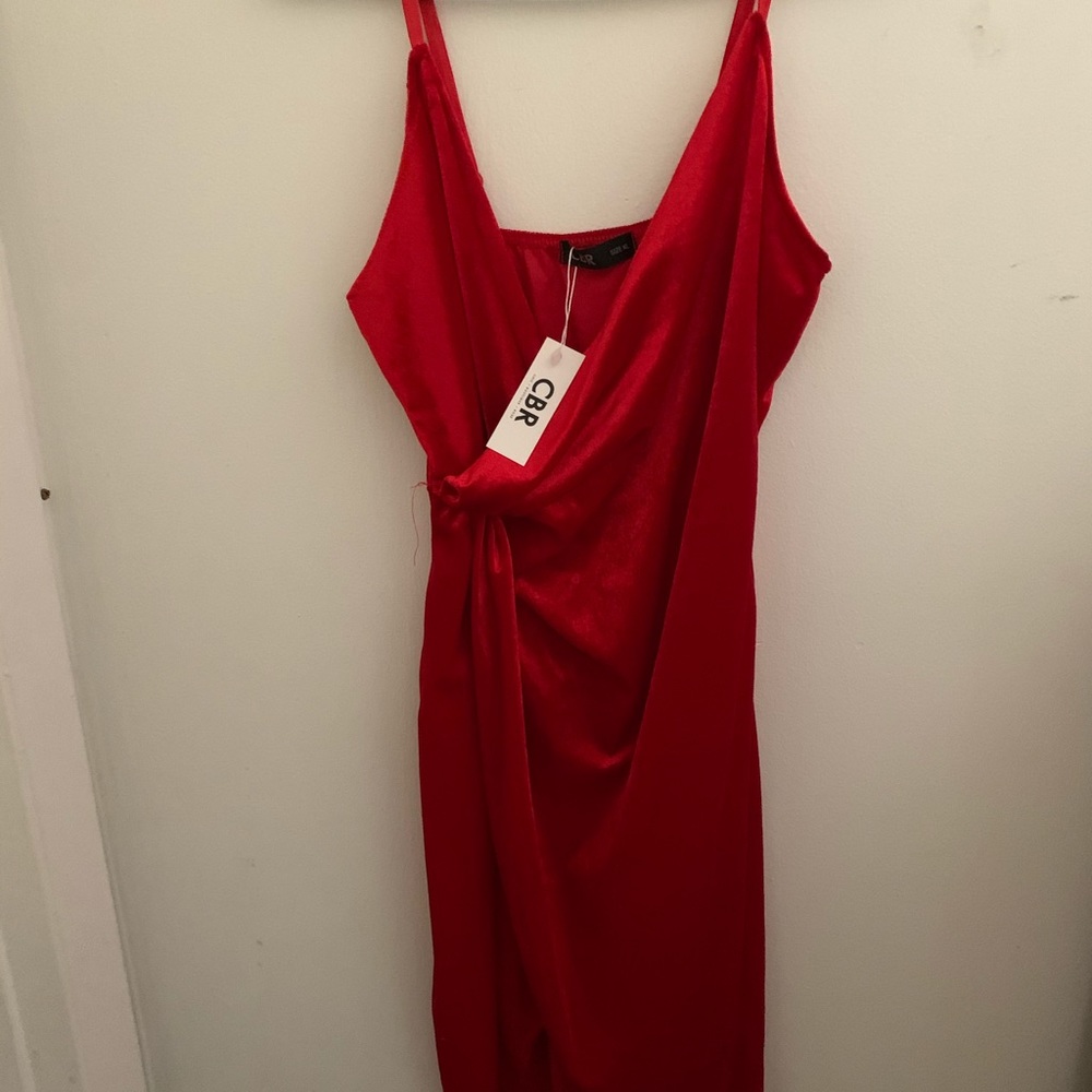 Velvet red dress